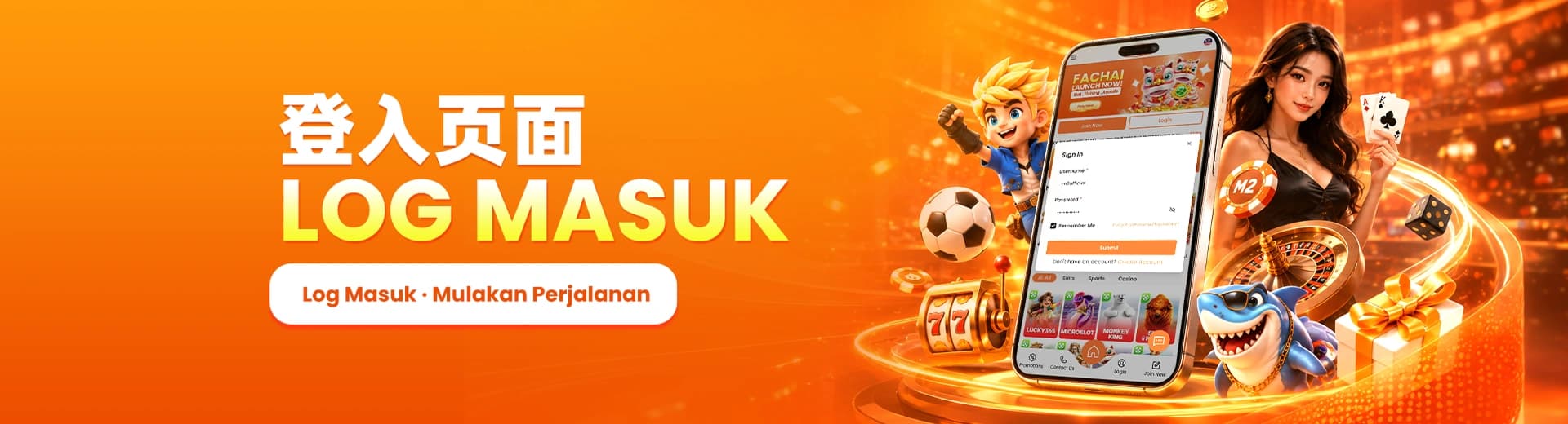 Gerbang log masuk rasmi M2 Casino